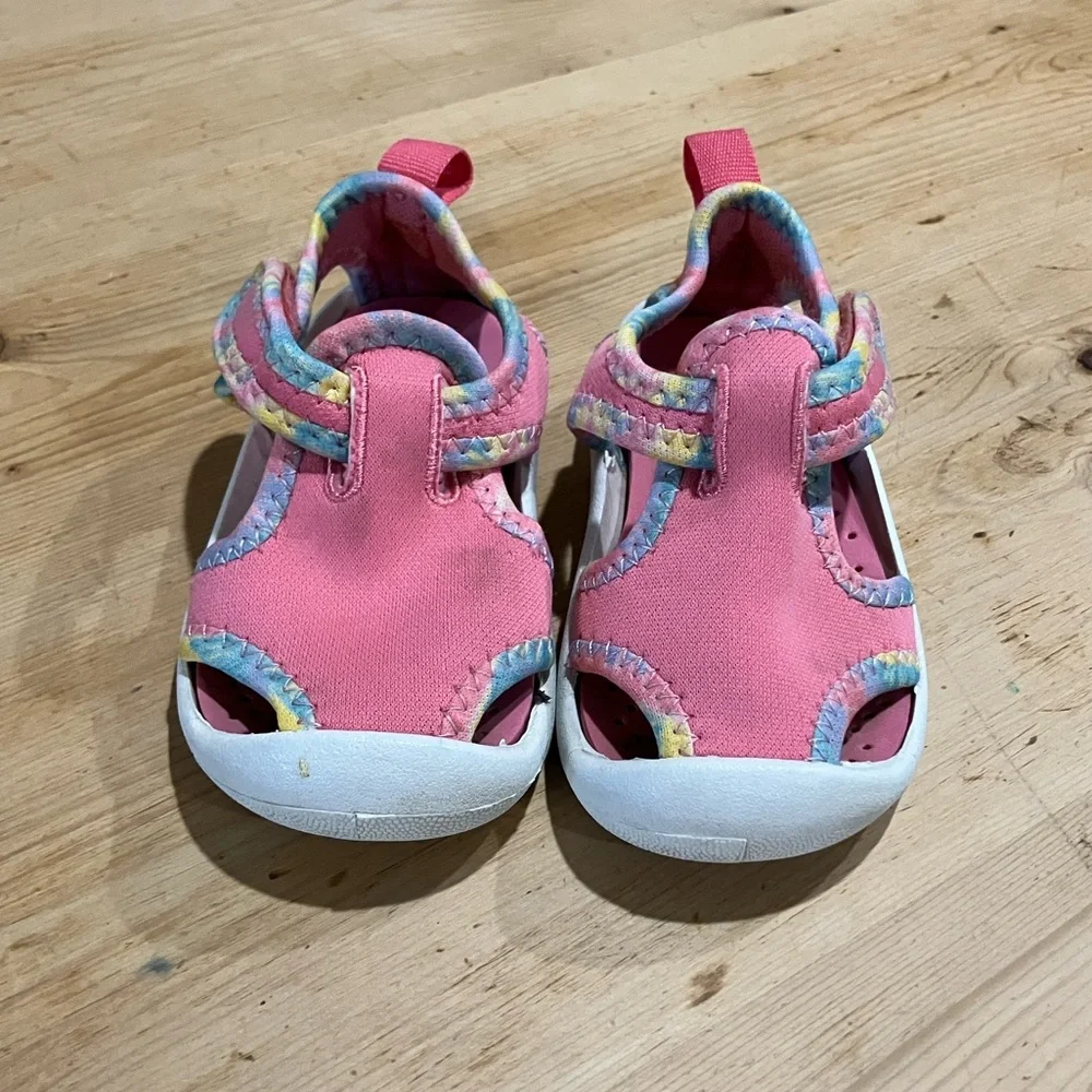 OshKosh B'gosh Pink Water Shoes with Multicolor Trim